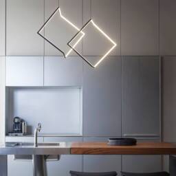 Pendant Light Available in Gold & Black - Industrial Fixture Perfect For Living Room Modern Hanging Led Lamp