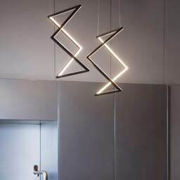 Pendant Light Available in Gold & Black - Industrial Fixture Perfect For Living Room Modern Hanging Led Lamp - thumbnail 3