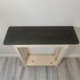 Handmade Pine Console Table Narrow Hallway Side Table - thumbnail 2