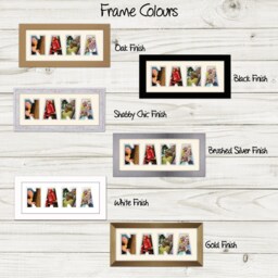 Nana Photo Frame Word Name Special Gift Mother's Day 61-Bb By Photos in A Word - thumbnail 3