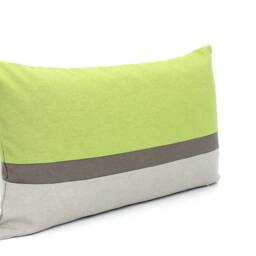 Apple Green & Grey Colorblock Pillow Cover - All Sizes, Home Gifts For You Color Block - thumbnail 2