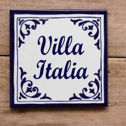 Custom House Sign, House Numbers Plaque, Ceramic Address Tile, Outdoor Number, Personalized Sign - thumbnail 2