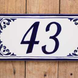 Custom House Sign, House Numbers Plaque, Ceramic Address Tile, Outdoor Number, Personalized Sign - thumbnail 3