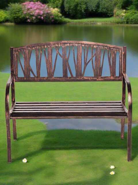 Bronze Lydford Garden Bench, Outdoor Seating - 127cm - image 1