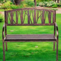 Bronze Lydford Garden Bench, Outdoor Seating - 127cm - thumbnail 2