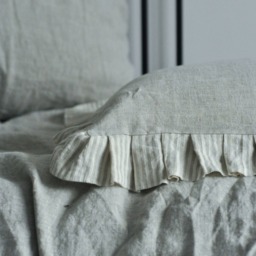Rustic Home Decor Linen Pillow Covers, Bedroom Decor, Body Cover, Farmhouse Pillow, Throw Pillows, Floor Denim Bedding - thumbnail 2