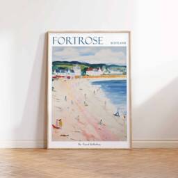 Fortrose Scotland Travel Poster Scottish Highlands Art Print - thumbnail 3