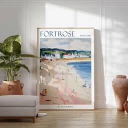 Fortrose Scotland Travel Poster Scottish Highlands Art Print - thumbnail 2