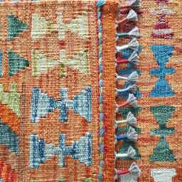 Classic Runner Rug, Handmade Artisan Afghan Turkish Scandinavian Navajo Bohemian Wool Flatweave Multicolour Kilim Rug 199x71 cm - thumbnail 2