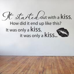 The Killers - Mr Brightside Lyrics Wall Sticker Contemporary Vinyl Decal - thumbnail 2
