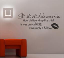 The Killers - Mr Brightside Lyrics Wall Sticker Contemporary Vinyl Decal
