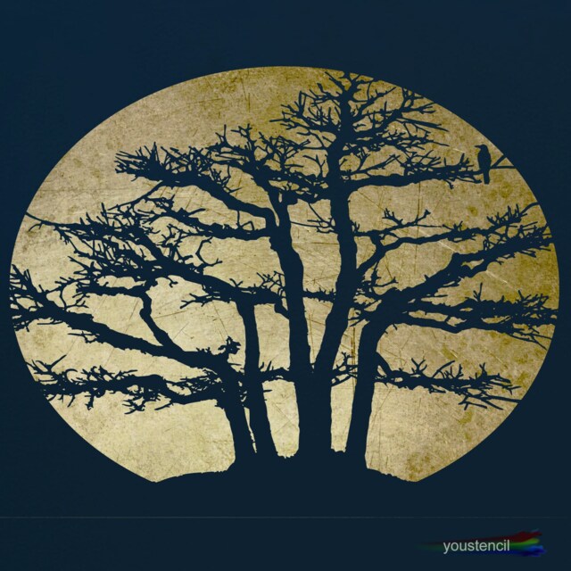 Tree Stencil For Walls, Art & Furniture. St66 - image 1