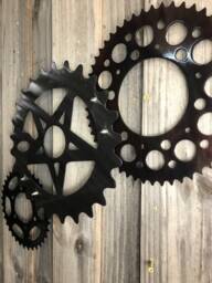Gearhead Metal Wall Art, Motorhead Steampunk, Garage Decorations, Mancave - thumbnail 3