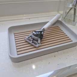 Modern Soap Dish With Drip Inlay Bathroom Holder - thumbnail 3