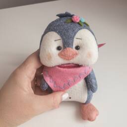 Baby Stroller Toy, Stroller Accessories, Penguin Pram Car Seat Toy Hanging, Rattle, Hanging Lanyard - thumbnail 2
