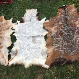 Rose Print Goat Hide - thumbnail 3