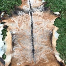 Rose Print Goat Hide - thumbnail 2