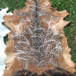 Rose Print Goat Hide - thumbnail 4