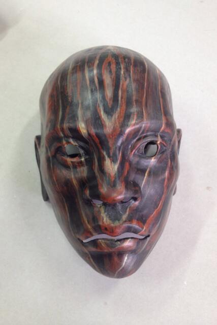 Hand Painted Fiberglass Masquerade Mask Exotic Hunter, Carnival Accessory - image 1