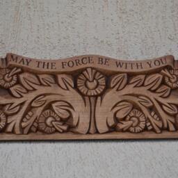 Personalized Wood Carving Sign, Handmade Address Wall Decor - thumbnail 2