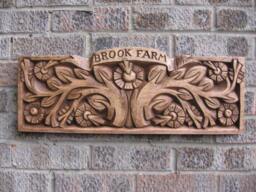 Personalized Wood Carving Sign, Handmade Address Wall Decor - thumbnail 1