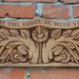 Personalized Wood Carving Sign, Handmade Address Wall Decor - thumbnail 3