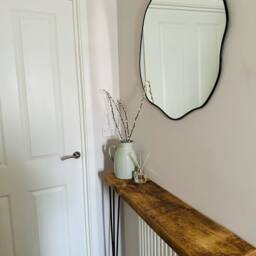 Hand-Made Rustic Console Table With Black Three Pin Hairpin Legs. - Hallway/Radiator Cover Hallway Table - thumbnail 3