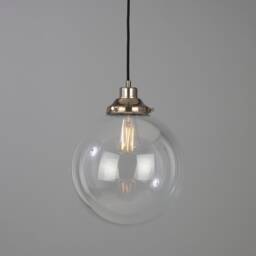 Virginia Clear Glass Globe Pendant Light 13.75'' Ip20 - thumbnail 2