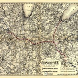 Antique Ohio Map Print Vintage Wall Art, Photo Or Canvas - thumbnail 2