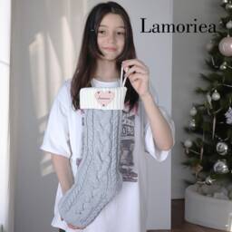 2026 Engraved Leather Patch Christmas Knit Stockings With Name, Family Stockings, Holiday Decor Gifts, Xmas Monogram - thumbnail 4