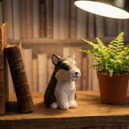 Handamde Wooden Dog Figurine, Minimalist Style Ornament, Home Decor Gift For Pet Lovers - thumbnail 4