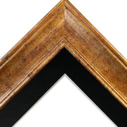 Scandi Antique Gold Photo Frame With Black Mount - thumbnail 2