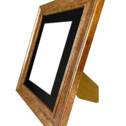 Scandi Antique Gold Photo Frame With Black Mount - thumbnail 3
