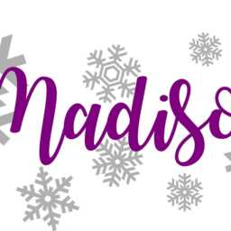 Custom Name Sign, Snowflakes Wall Decal, Winter Decor, Art, Kids Room Decorations - thumbnail 3
