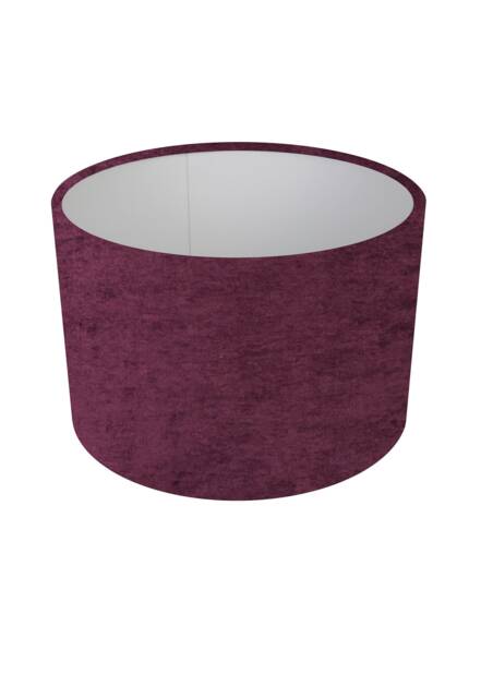 Recycled Damson Purple Brushed Linen Style Cylinder/Drum Lampshades Pendant Shade Table - image 1