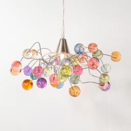 Pastel Bubble Ceiling Lighting, With Color Bubbles For Girls Bedroom - thumbnail 2