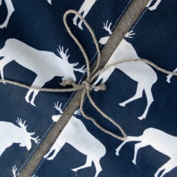 Christmas Moose Tree Skirt Decor Holiday Scandinavian Ornament Deer Swedish Gift - thumbnail 3