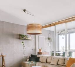 Olive Wood Pendant Lamp For Dining Room, Farmhouse Chandelier Lighting, Unique Wooden Hanging
