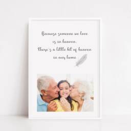 Memory Print I Because Someone We Love Is in Heaven There's A Little Bit Of Our Home- - Personalised - thumbnail 3