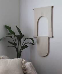 Wool Draped Arch Wall Hanging - thumbnail 2