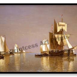 6 Prints, Ocean, Sea, Sailing, Boats & Storms, Classic 1800S Ship Art Prints - thumbnail 2