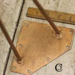 "Hairpin Legs - Antique Copper 2 Prong 14"" Or 16" - thumbnail 2