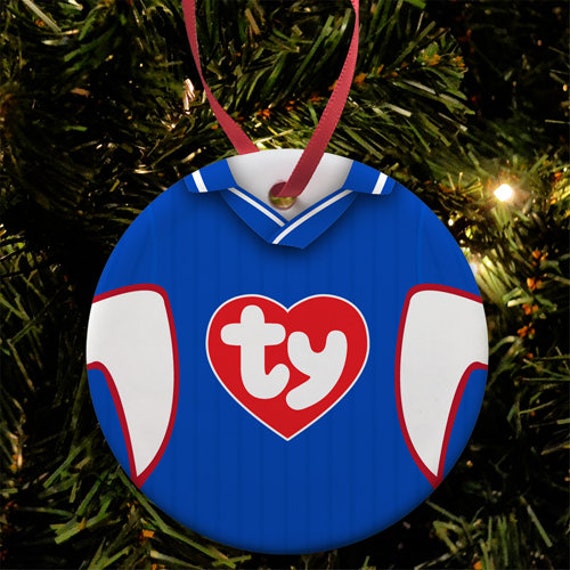 Portsmouth Home 2002 Retro Shirt Kit Christmas Tree Decoration Bauble Flat Ceramic Great Gift