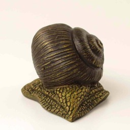 Imitation Bronze Snail Statue Hand Cast Resin Figurine - thumbnail 3