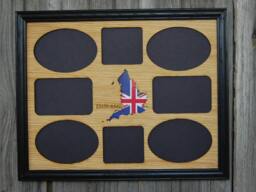 England Picture Frame - 11x14 Holds 8 Photos Frame, Vacation Souvenirs, Memories - thumbnail 1