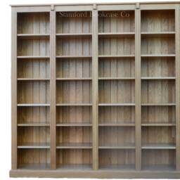 Solid Oak Bookcase, 7Ft X 7Ft, Adjustable Shelving Unit, Made in UK - thumbnail 3