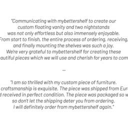 Floating Bathroom Vanity/Sink Cabinet - Made To Order Furniture, Designed For Your Needs - thumbnail 4