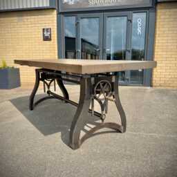 Industrial Adjusting Dining Kitchen Table - thumbnail 3