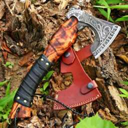 Viking Axe, Carbon Steel Personalized Axe in Hand Forged For Wall Decoration, Custom Made Gift, Axe - thumbnail 3
