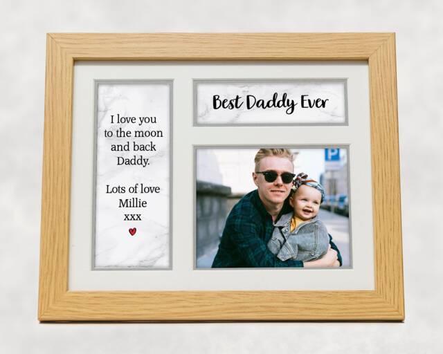 Personalised Dad - Grandad Picture Frame - Daddy Father's Day Gift Photo - image 1